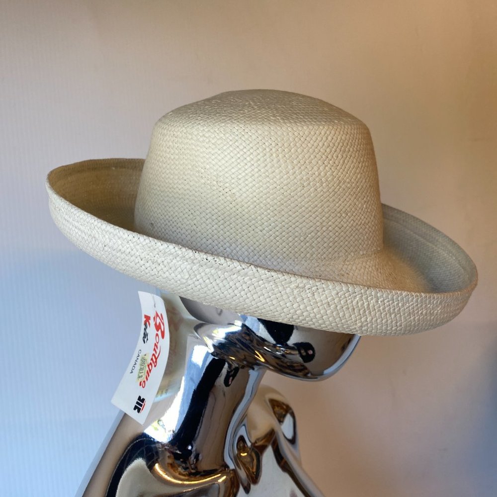 HAT WOMEN'S SUMMER PANAMA STYLE WEAVE OFF WHITE BRAND: BOUTIQUE